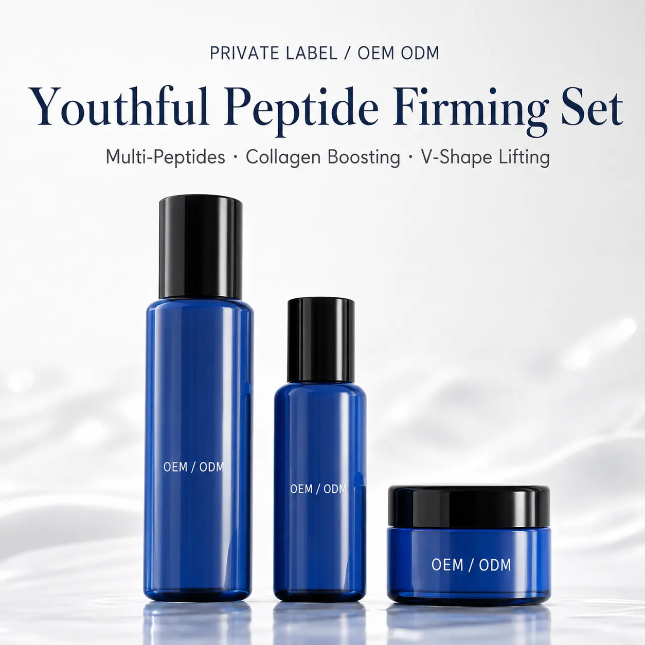 Factory Direct Peptide Complex Anti Aging Set V-Lift Collagen Support Sensitive Skin Custom Packaging One-Stop OEM/ODM Solution