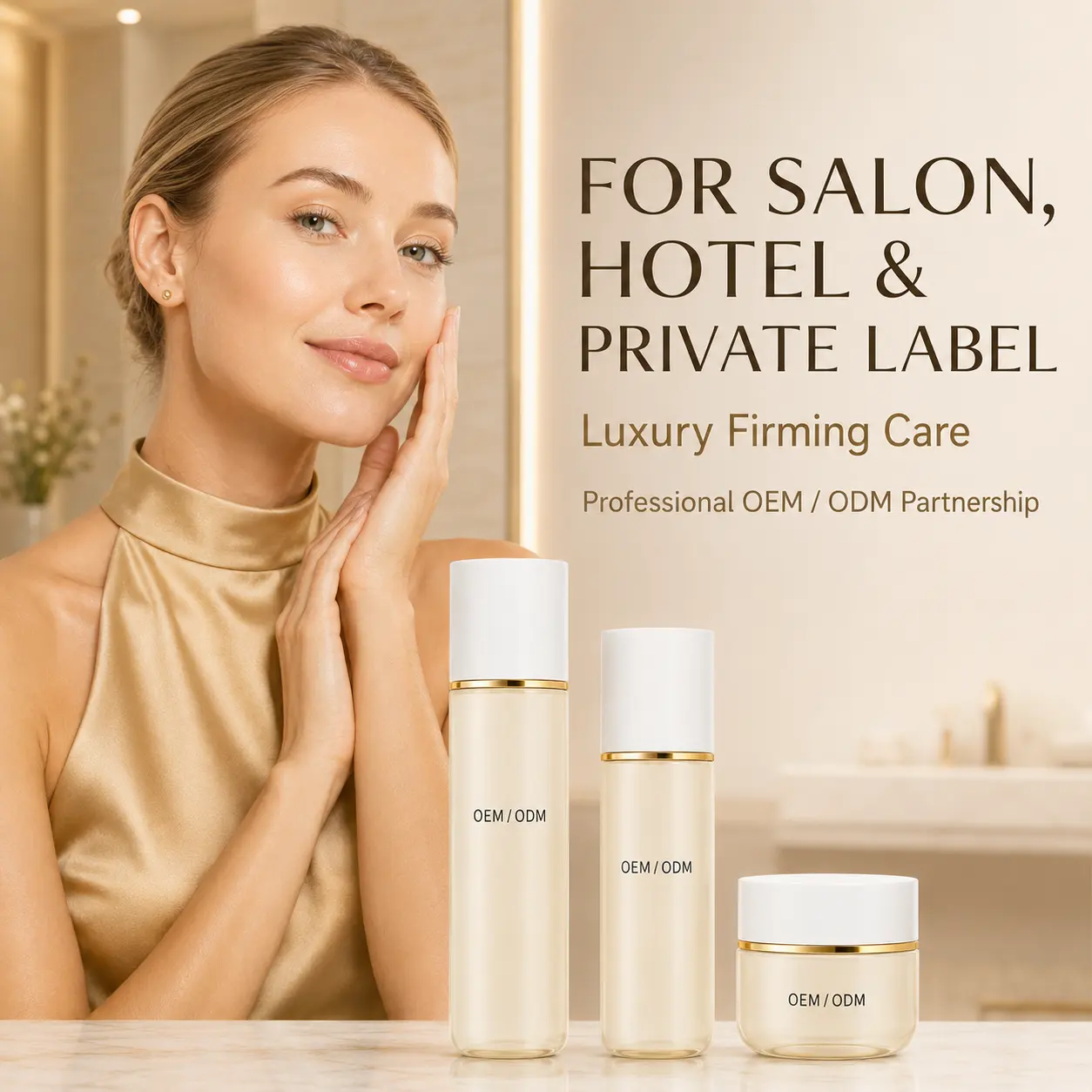 Factory Gold Collagen Anti Wrinkle Face Set Moisturizing Radiant Glow Skin Care Routine Private Label Cosmetics Manufacturer