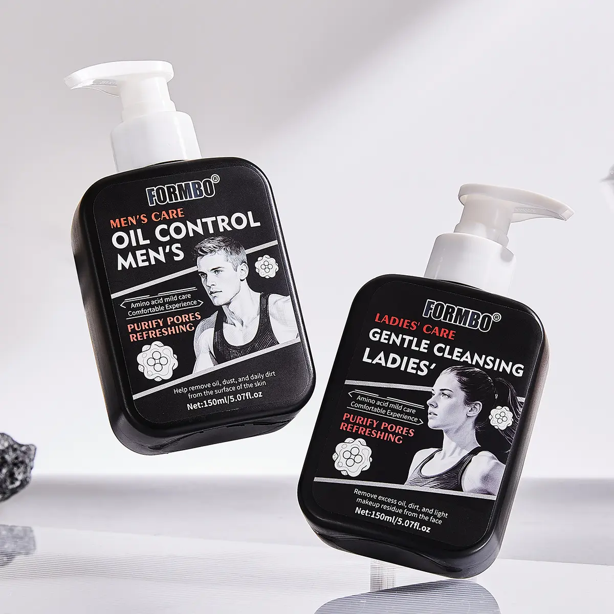 Private Label OEM Water Facial Cleaner Purifying Cleansing Milk Deep-cleaning Face Wash Oil-control SoothingTiktok Brands OEM