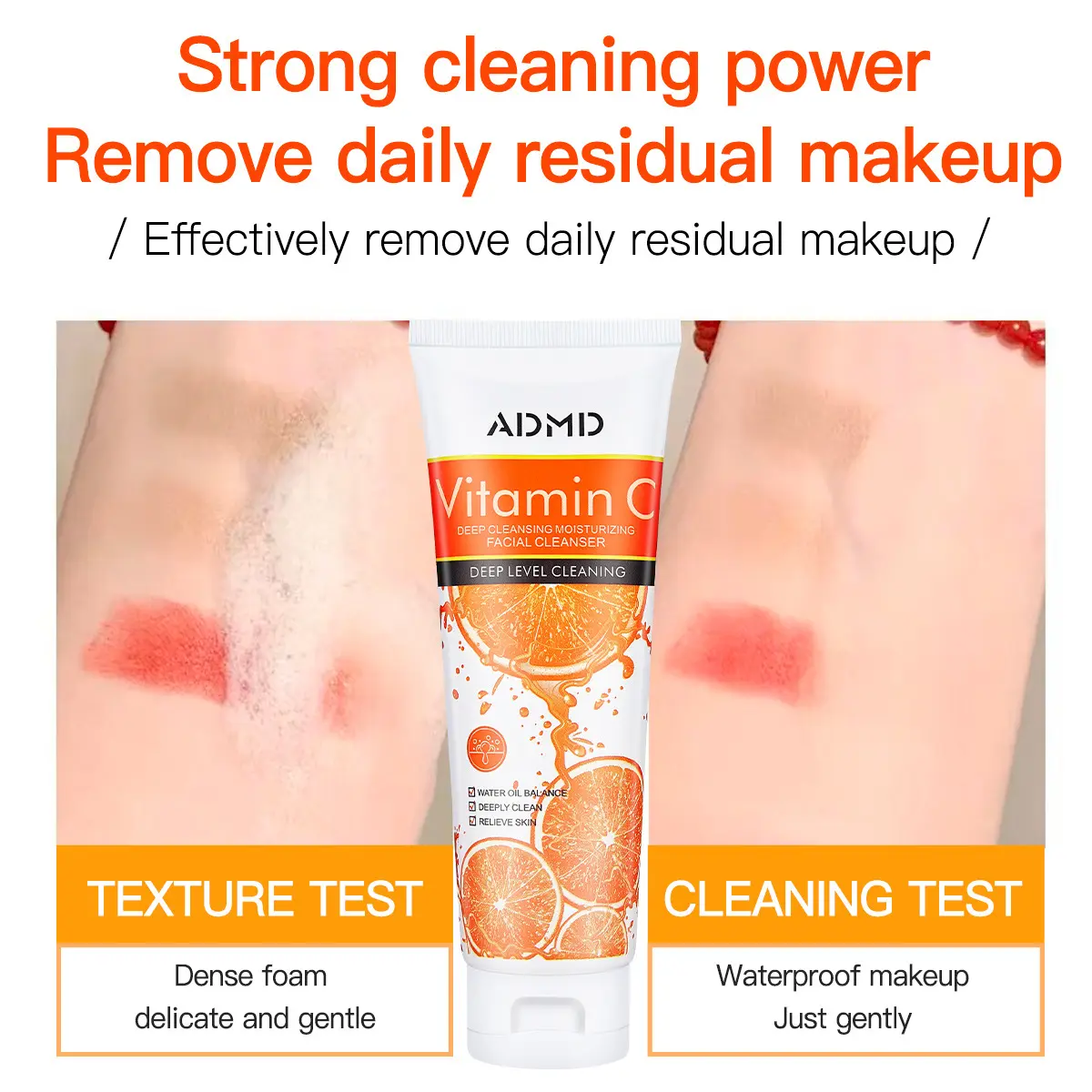 Manufacturer Custom Logo OEM ODM Vitamin C Face Wash Gel Deep Cleansing Oil Control Pore Minimizer Private Label