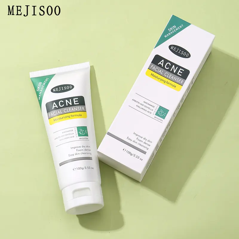 OEM Private Label Acne Facial Cleanser Oil Control Deep Pore Cleaning Face Wash Custom Formula & Packaging Manufacturer