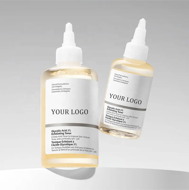Customized 7% Glycolic Acid Toner to Improve Closed Comedones, Tighten Pores Spray and Moisturizer