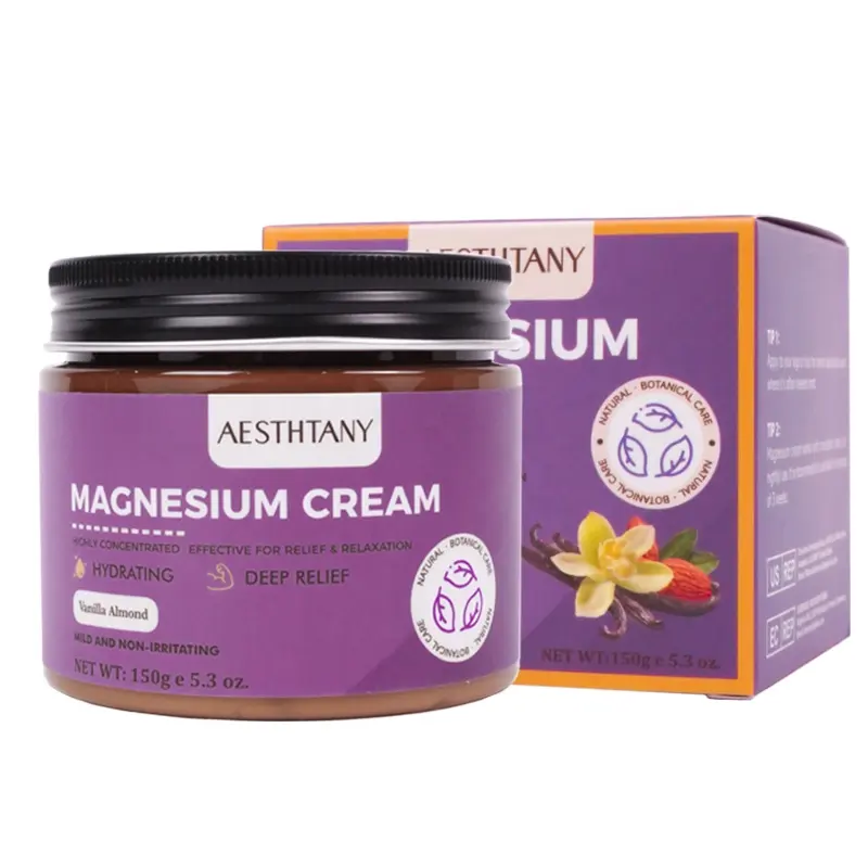 AESTHTANY Magnesium Cream150g Plump Smooth Complexion Rejuvenating Soothing Maintain Elasticity for All Skin Types Firming Care