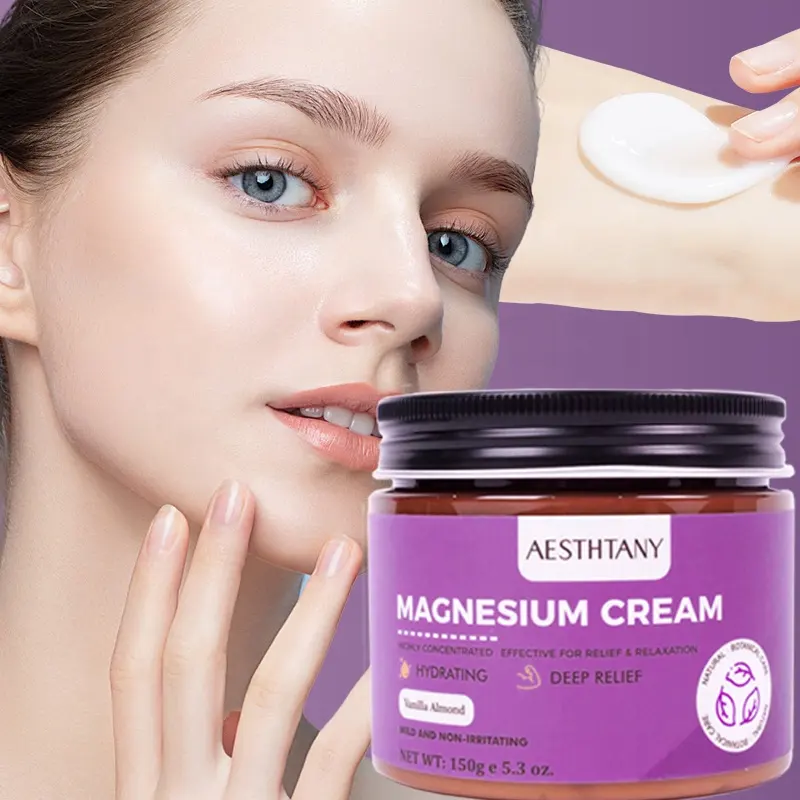 AESTHTANY Magnesium Cream150g Plump Smooth Complexion Rejuvenating Soothing Maintain Elasticity for All Skin Types Firming Care