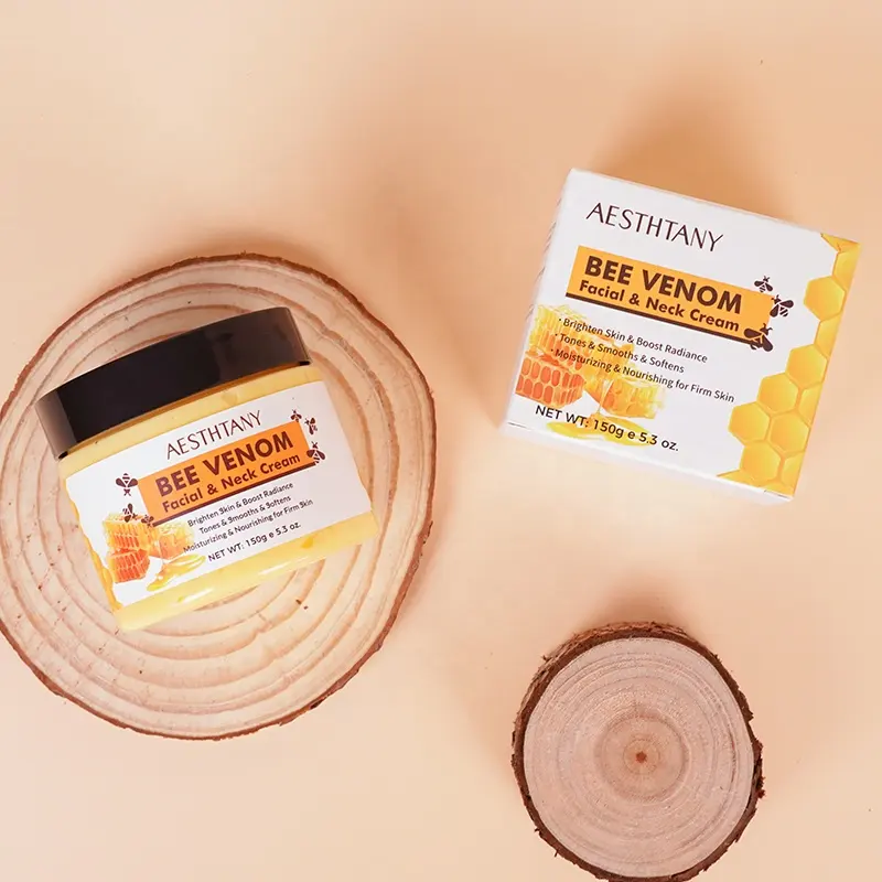 AESTHTANY Bee Venom Face & Neck Cream 150g Comprehensive Plant Extract Antioxidant Anti-aging Elasticity Boosting Face Neck Care