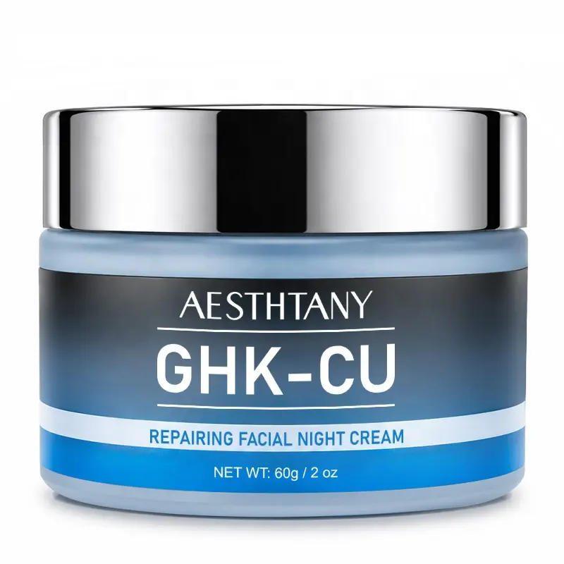 AESTHTANY Anti-Aging Facial Night Cream 60g Blue Copper Peptide Infuse Boost Hydration Glow Soothing Calm Facial Nourishing Care