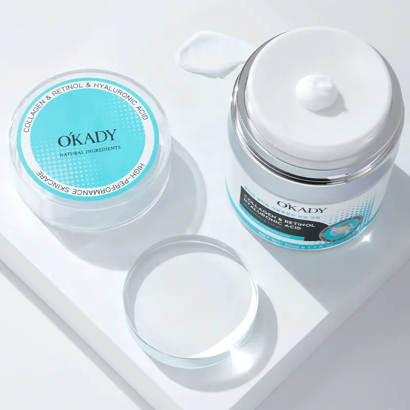 O'KADY Collagen Retinol Hyaluronic Acid Face Cream 50ml Sustain Skin Healthy Vitality Moisturizing Brightening Daily Facial Care