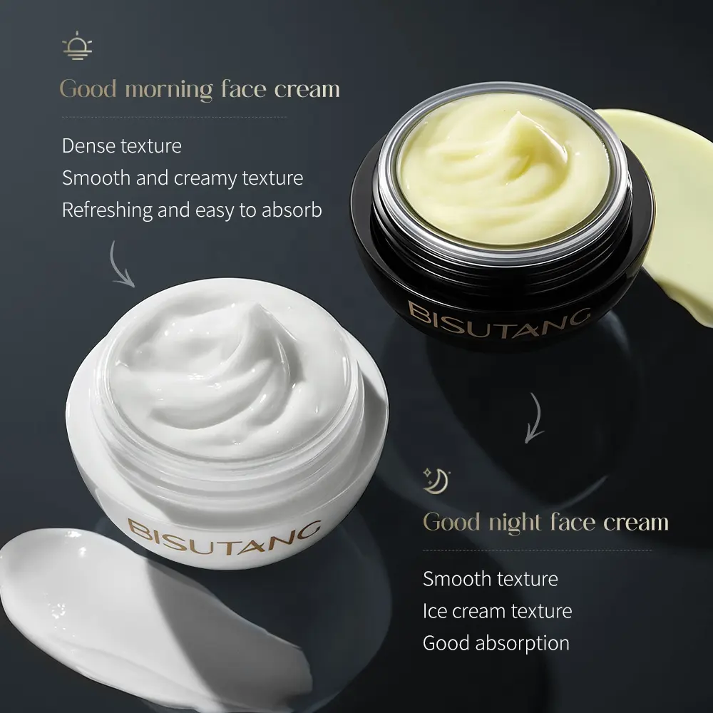 OEM Private Label Vitamin C Good Morning Face Cream Set Brightening Hydrating Moisturizing Smoothing for Day & Night Skincare