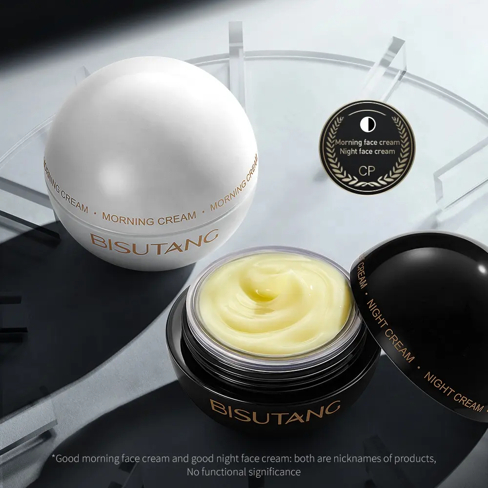 OEM Private Label Vitamin C Good Morning Face Cream Set Brightening Hydrating Moisturizing Smoothing for Day & Night Skincare