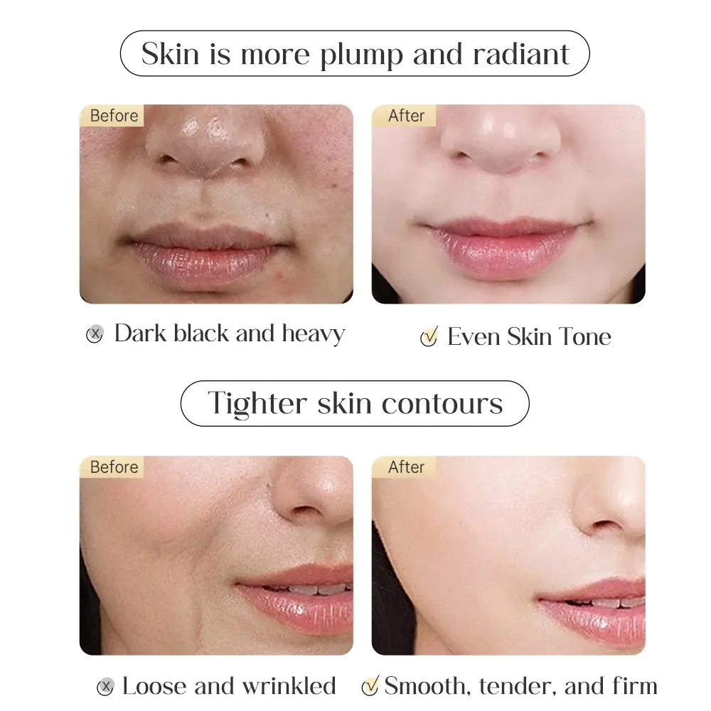 OEM Private Label Vitamin C Good Morning Face Cream Set Brightening Hydrating Moisturizing Smoothing for Day & Night Skincare