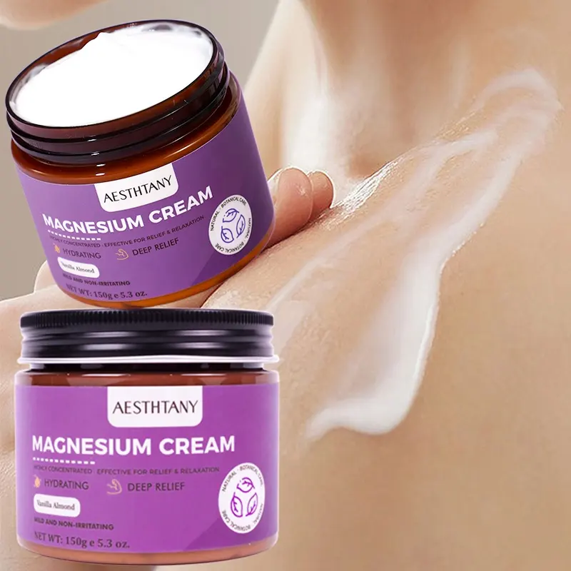 AESTHTANY Magnesium Cream 150g Brightening Hydrating Soothing Improve Dullness Maintain Skin's Transparency for All Skin Types