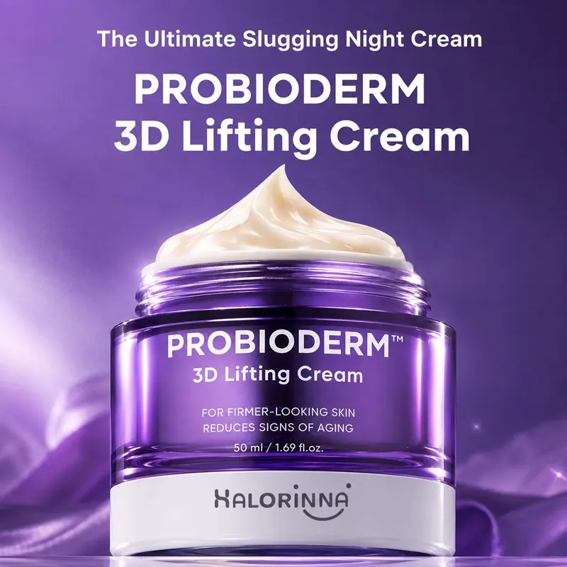 OEM Wholesale 50ml Probioderm 3D Lifting Whitening Night Cream Korean Probiotic Overnight Firming Hydrating Facial Cream
