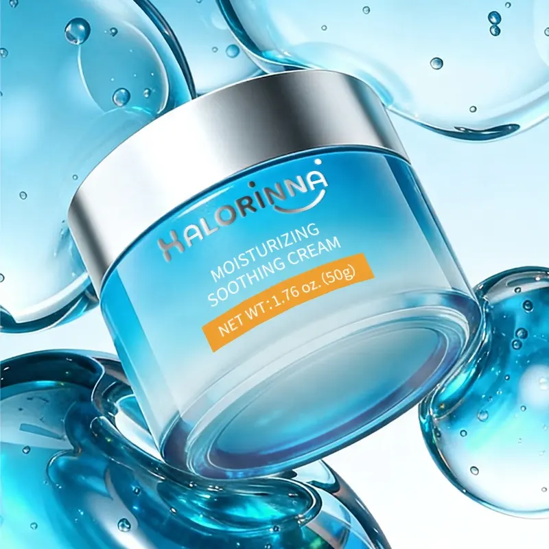 HALORINNA 50g Collagen Infused Face Cream Soothing Deep Hydration Anti-Wrinkle Firming for Dry Sensitive Skin Daily Facial Care