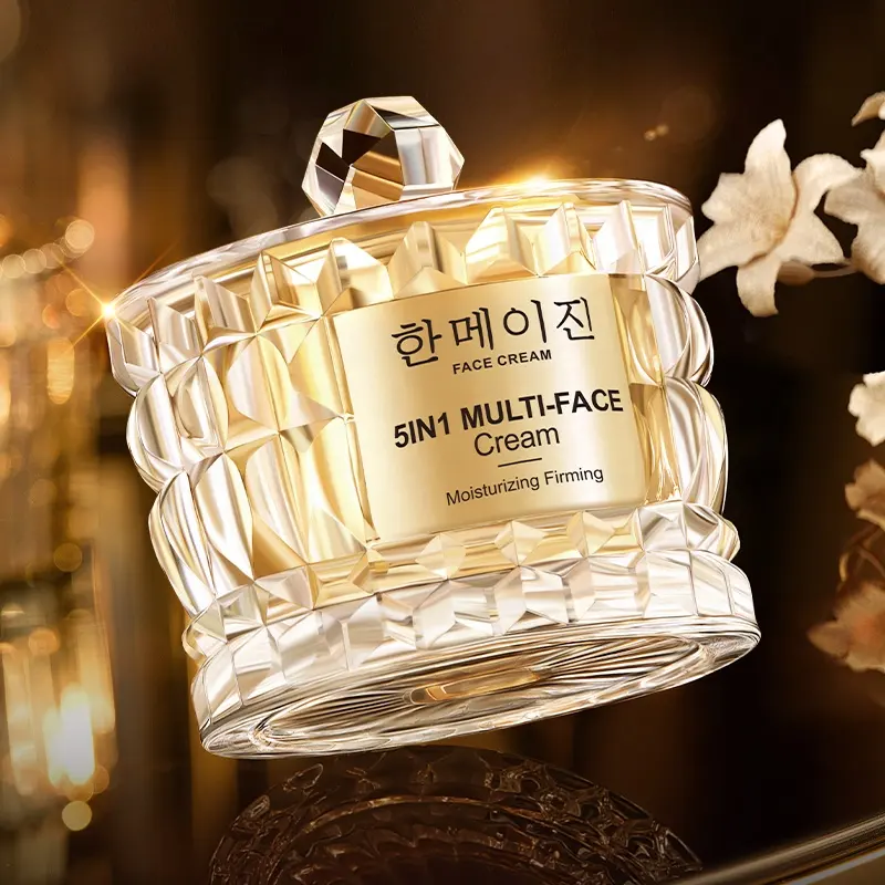 Private Label 5-in-1 Multi-Effect Face Cream 50g Niacinamide Retinol Hydrate Calm Skin Enhance Natural Luminous Tone Daily Care