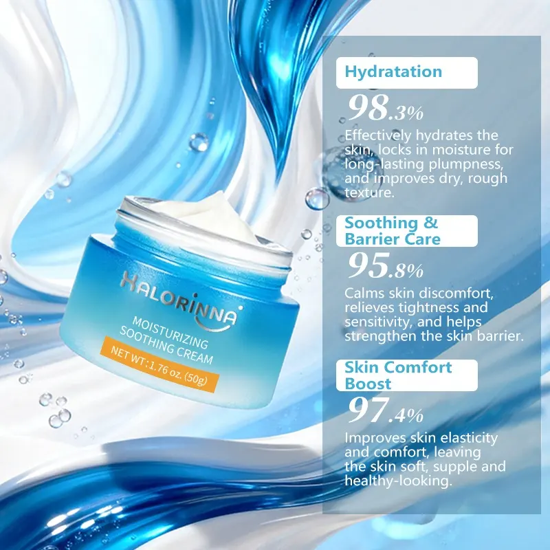 HALORINNA Anti-Aging Nourishing Intensive Moisturizing Soothing Repair Cream 50g Deep Hydration Barrier Support Redness Relief