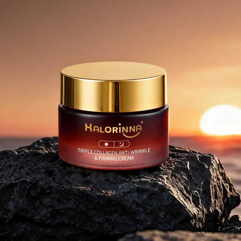 HALORINNA Private Label Triple Collagen Firming Cream 50g Hydrating Anti-Aging Moisture Face Cream for All Skin Types