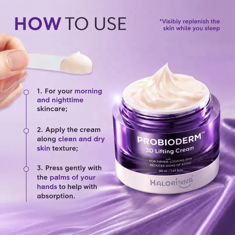 Private Label Advanced Korean Facial Night Cream 50ml Strengthen Skin Barrier Improve Resilience Sensitive Skin Daily Care OEM