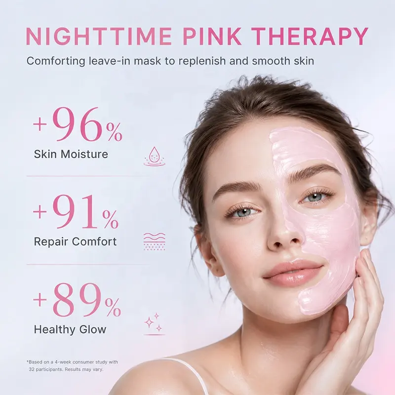 HALORINNA Wash-Free Sleeping Mask Collagen Improve Skin Elasticity Repair Damaged Skin for All Skin Types Facial Treatment OEM