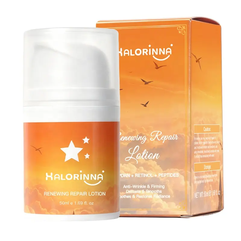 HALORINNA PDRN Daily Moisturizing Face Lotion 50ml Lightweight Retinol Hydrating Skin Care Bulk Supply
