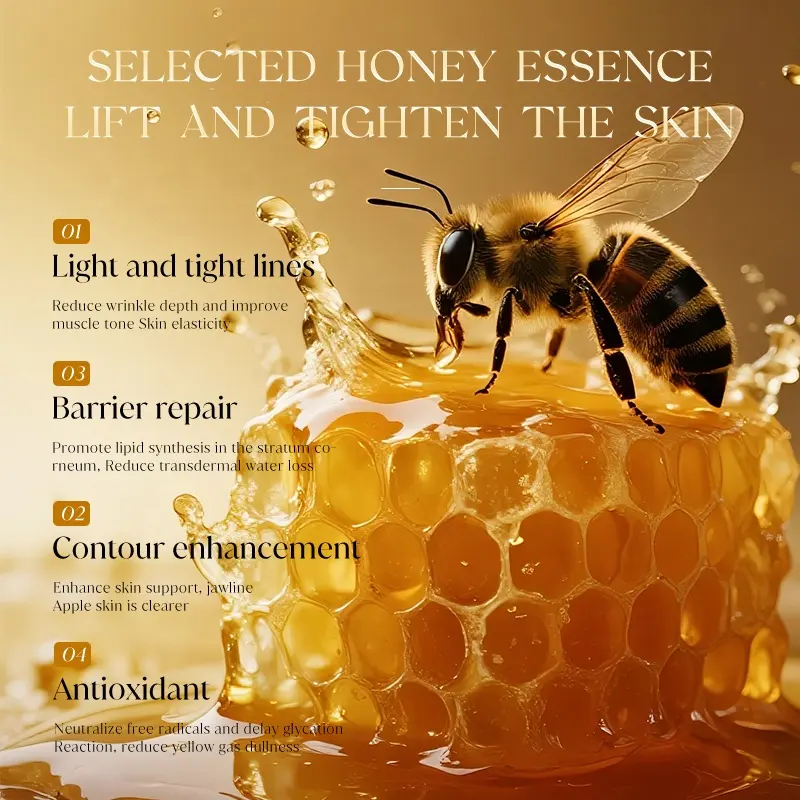 HANMEIJI Bee Venom Turmeric Firming Facial Cream Hydrating Skin Tightening Lifting Smooth Fine Lines Whitening Lightening All