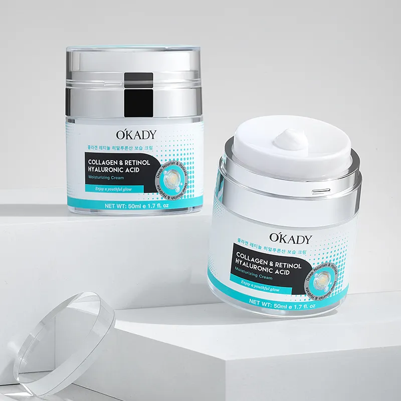 O'KADY Airless Moisturizing Face Cream 50ml Deep Hydrating Nourishing Light Cream with Retinol & Collagen Korean Skin Care