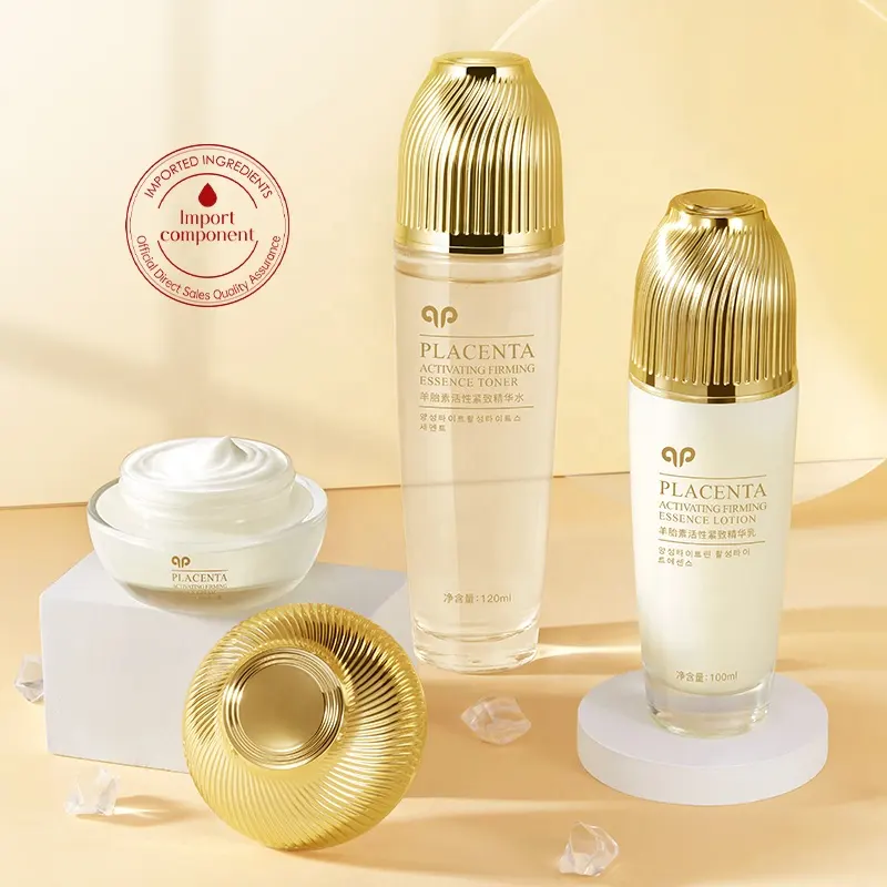 Active Firming Anti-Wrinkle Essence Cream 50g Sheep Placenta Niacinamide for All Skin Types Continuous Refreshing Smooth Skin
