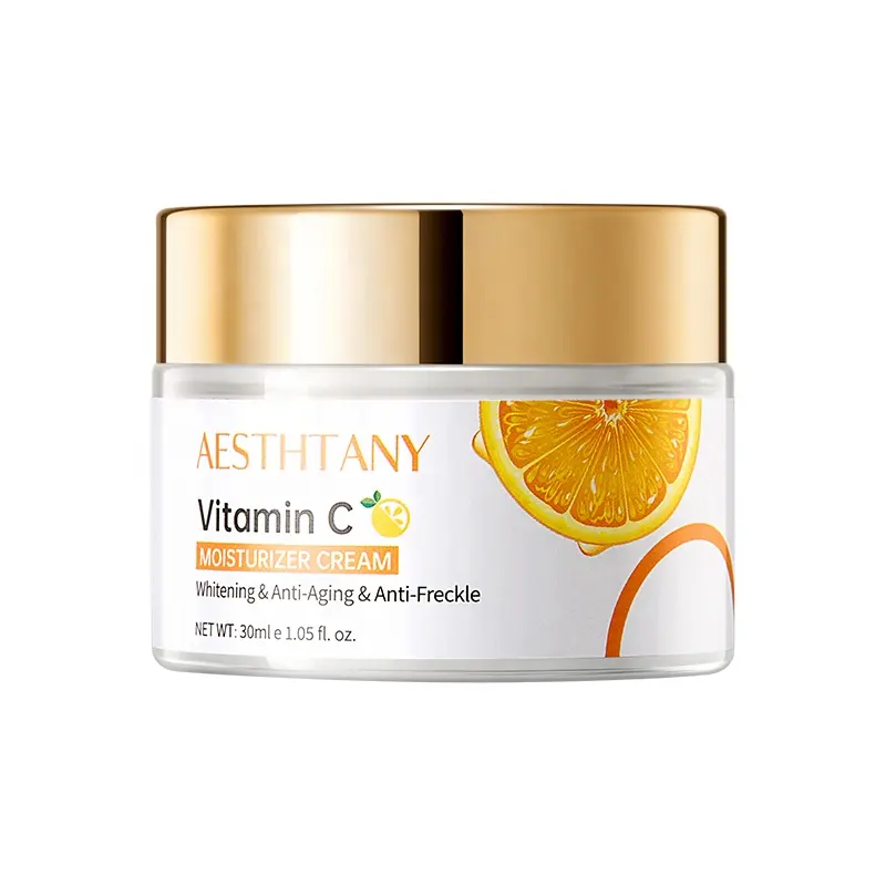 AESTHTANY Vitamin C Moisturizing Cream | Hydrating Brightening Anti Aging Face Cream | OEM ODM Private Label Skincare Supplier