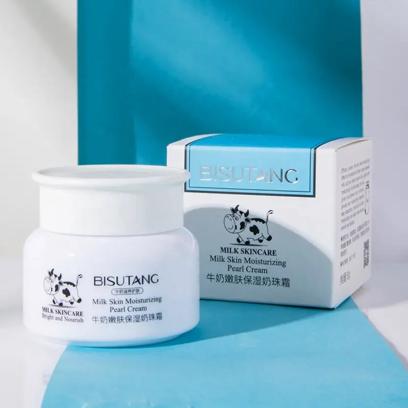 BISUTANG Milk Bead Face Cream Rejuvenating Moisturizer with Hydration Burst Hydrating Lotion for Glowing Skin