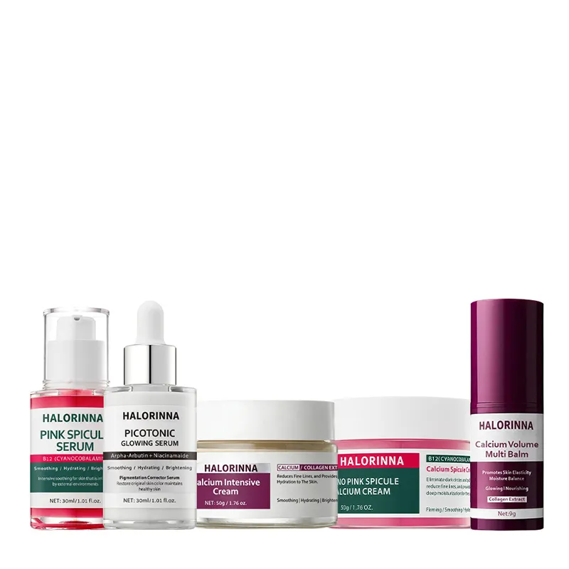 HALORINNA OEM Exfoliating Spicule Facial Serum Vitamin B12 Boost Skin Vitality Hydrate Dull Complexion Weekly Skin Renewal