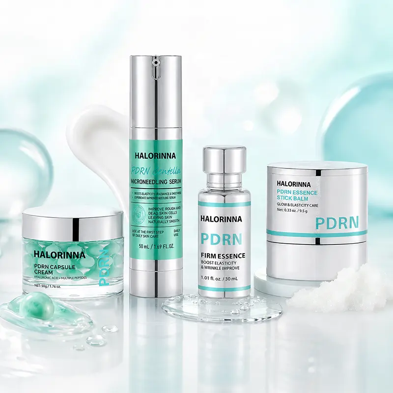 Private Label Custom HALORINNA PDRN Moisturizing Solid Stick Revitalizing Minimize Fine Lines Travel Outdoor Dry Skin Relief OEM