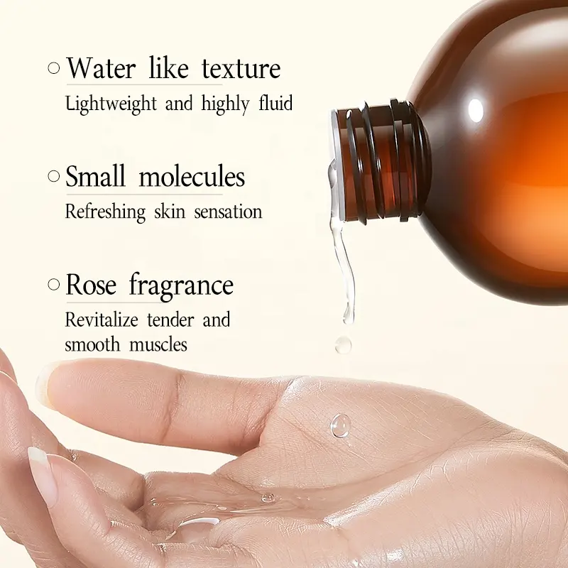 ESCP Damask Rose Pure Wet Essence Toner Liquid Form for Brightening Moisturizing and Hydration Rose Flower Water