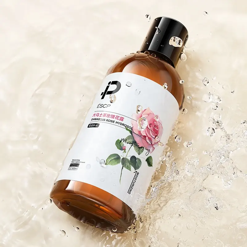 ESCP Damask Rose Pure Wet Essence Toner Liquid Form for Brightening Moisturizing and Hydration Rose Flower Water