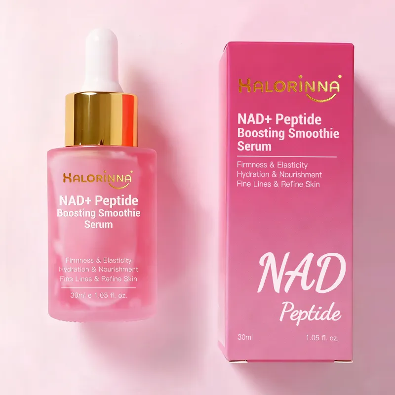 HALORINNA NAD Peptide Smoothie Essence 30ml OEM Niacinamide Glowing Skincare Facial Serum Private Label