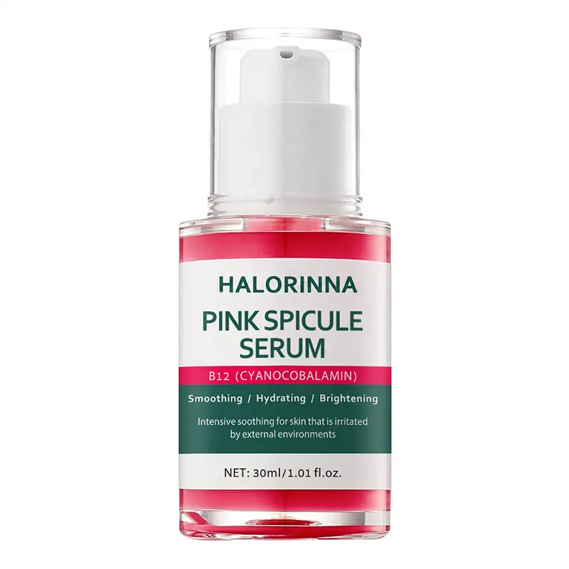 HALORINNA OEM 30ml Pink Spicule Essence Serum Multi Complex Fade Uneven Tone Firm Slack Skin Nourishing All Skin Types Care