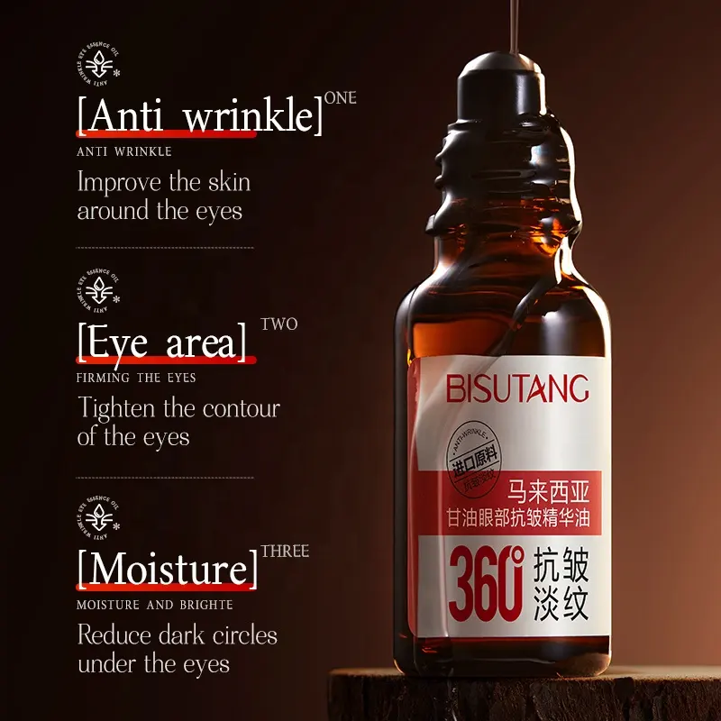 OEM Malaysian Lavender Olive Eye Essential Oil Roller Ball Anti-Wrinkle Moisturizer Firming Eye Puffiness Lines Vegan Herbal
