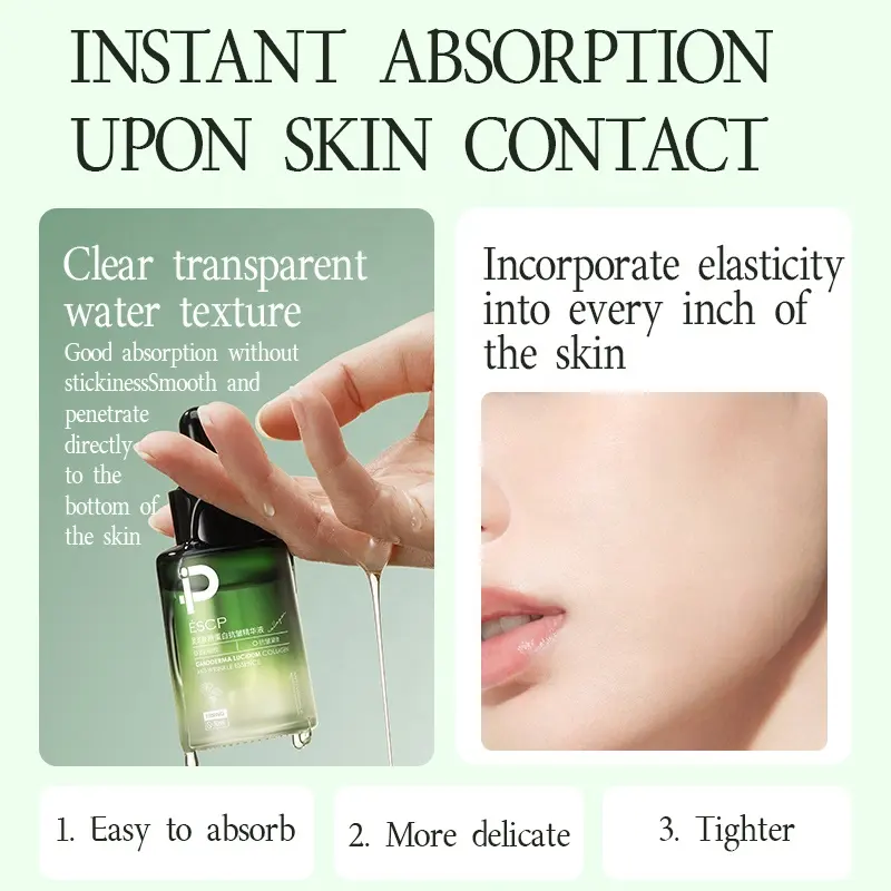 ESCP Reishi Collagen Facial Serum 30ml Sustain Healthy Skin Vitality Deep Hydrating Smoothing Nourishing Daily Facial Care
