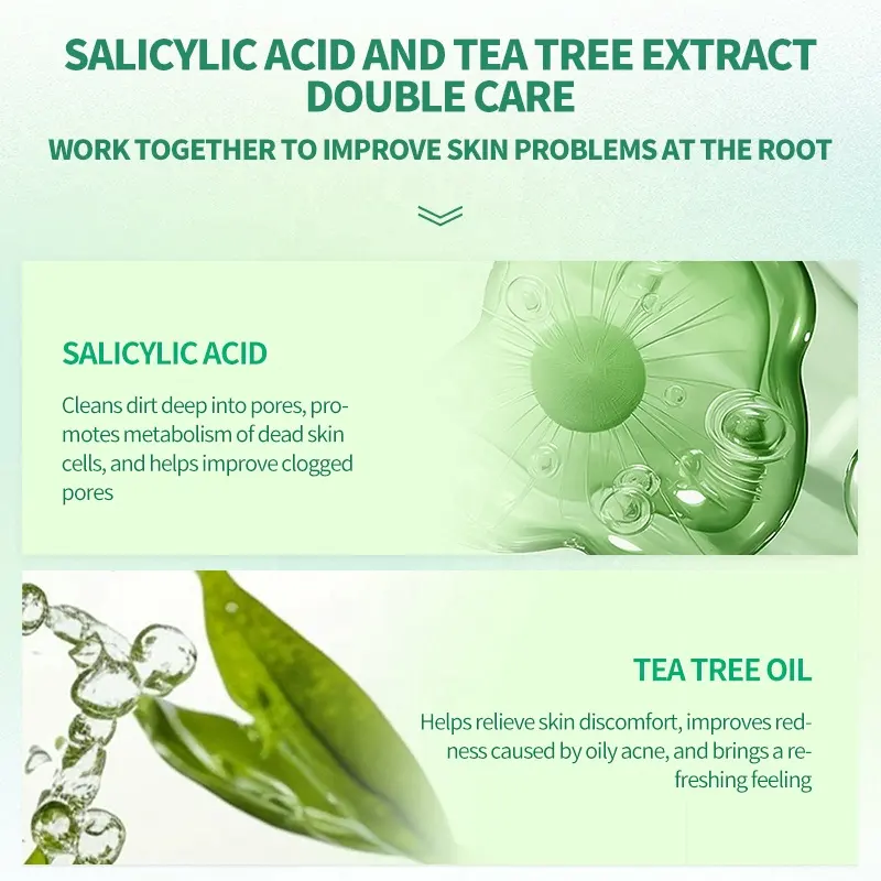 O'KADY 30ml Salicylic Acid Face Serum Deep Cleansing Exfoliating for Essence Niacinamide Controls Oil Marks for Daily Nourishing