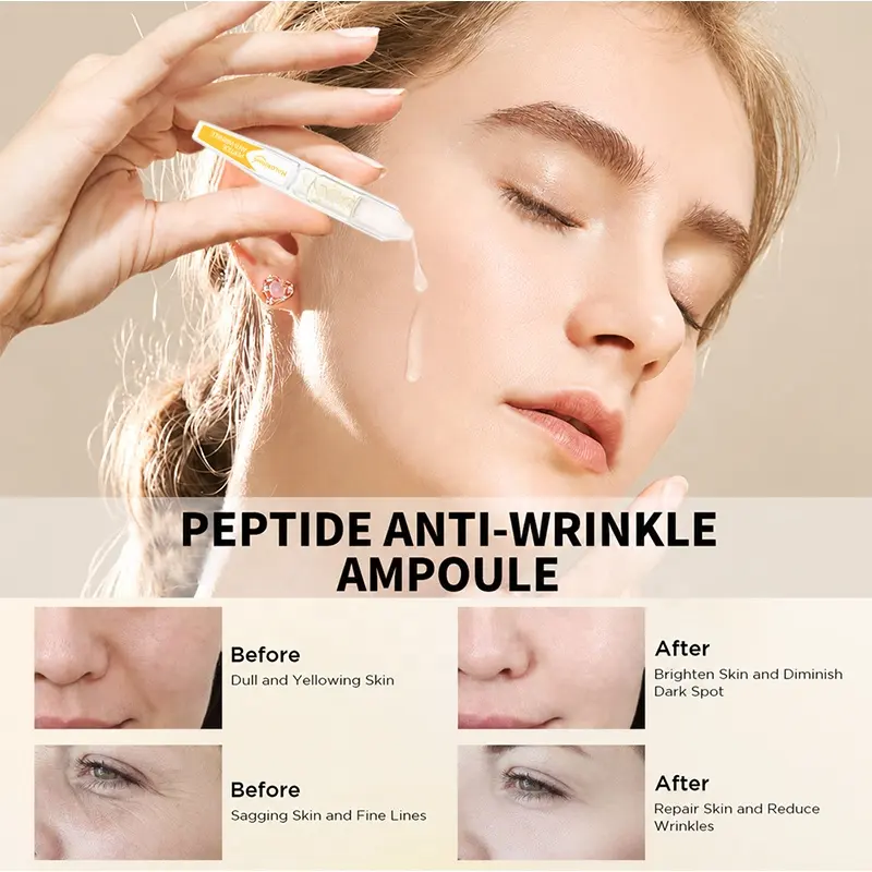 HALORINNA Peptide & Glycerin Firming Ampoule Serum 1.5ml X20 Brightening Hydrating Skin-Smoothing Essence OEM Wholesale