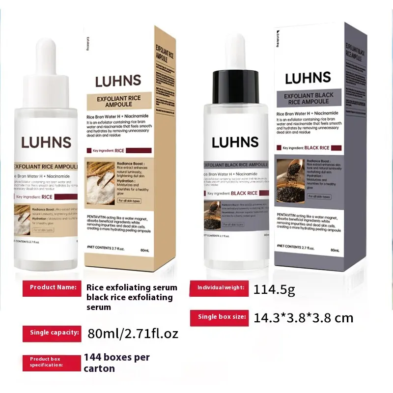 OEM Glow Rice Ampoule Serums Radiant Refining and Moisturizing Essence Suitable for All Skin Types Rice Ampoule