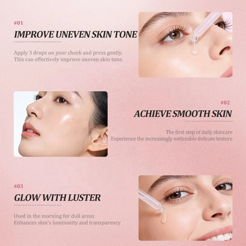 HALORINNA Salmon Facial Serum 30ml Hydrating Glow Essence Firming Skin Care Serum Lightweight Moisturizing Serum OEM Custom