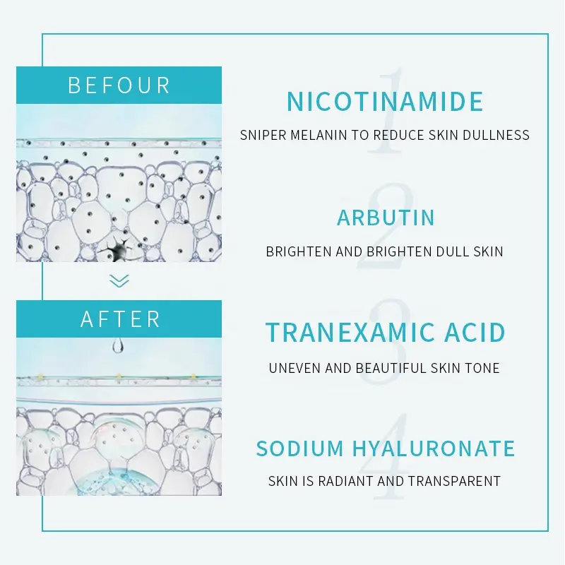 Niacinamide Serum Hydration Whitening Toner with Snail for Essence Original Skincare for Face Brightening Yellowing Shrink Pores