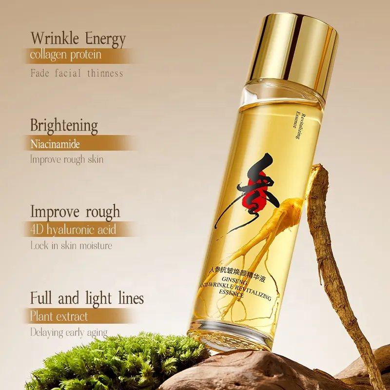 OEM Ginseng Anti-Wrinkle Serum Moisturizing Hydration Firming Skin Anti-Wrinkle Facial Essence