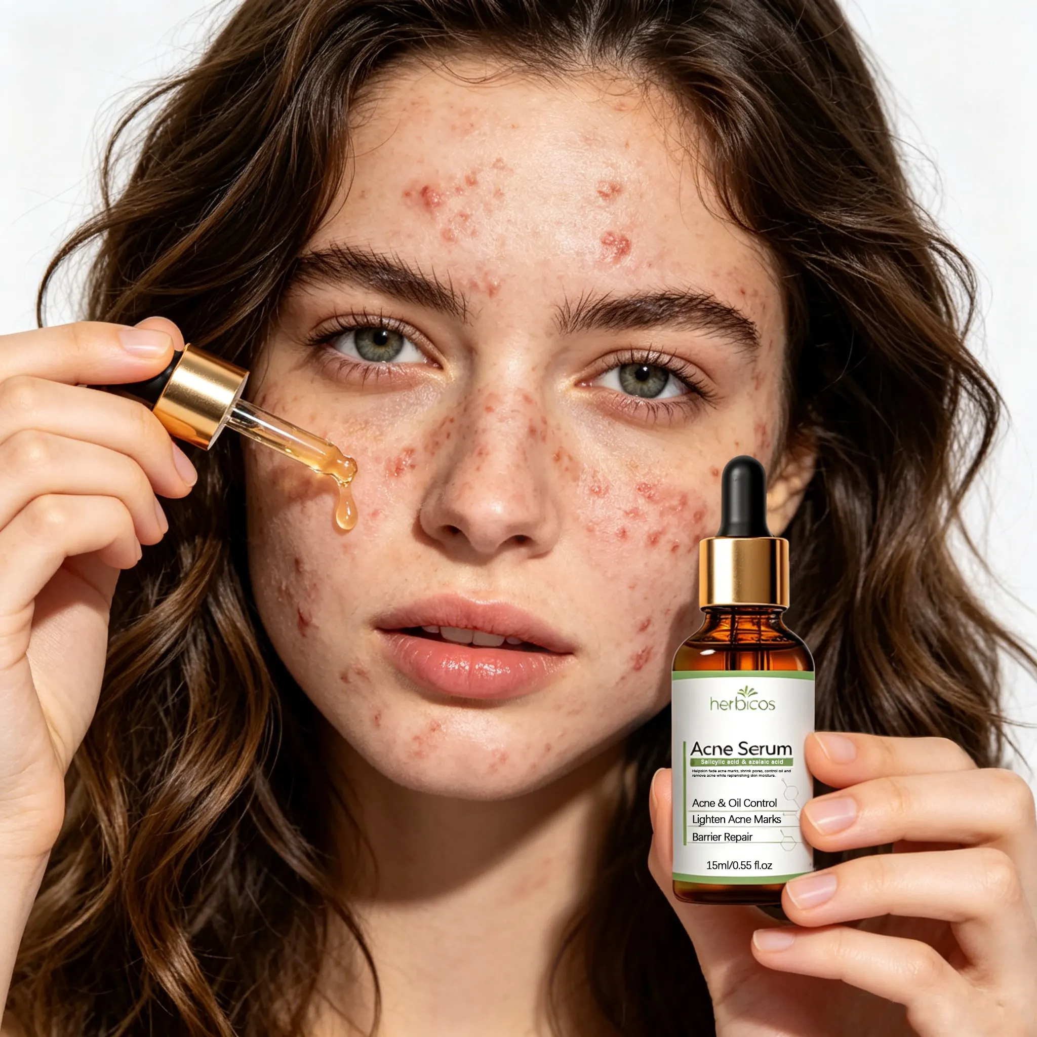 Private Label 2% Salicylic Acid Acne Serum Pimple Remover Natural Oil Control & Barrier Repair Essence Anti-Blemish Treatment