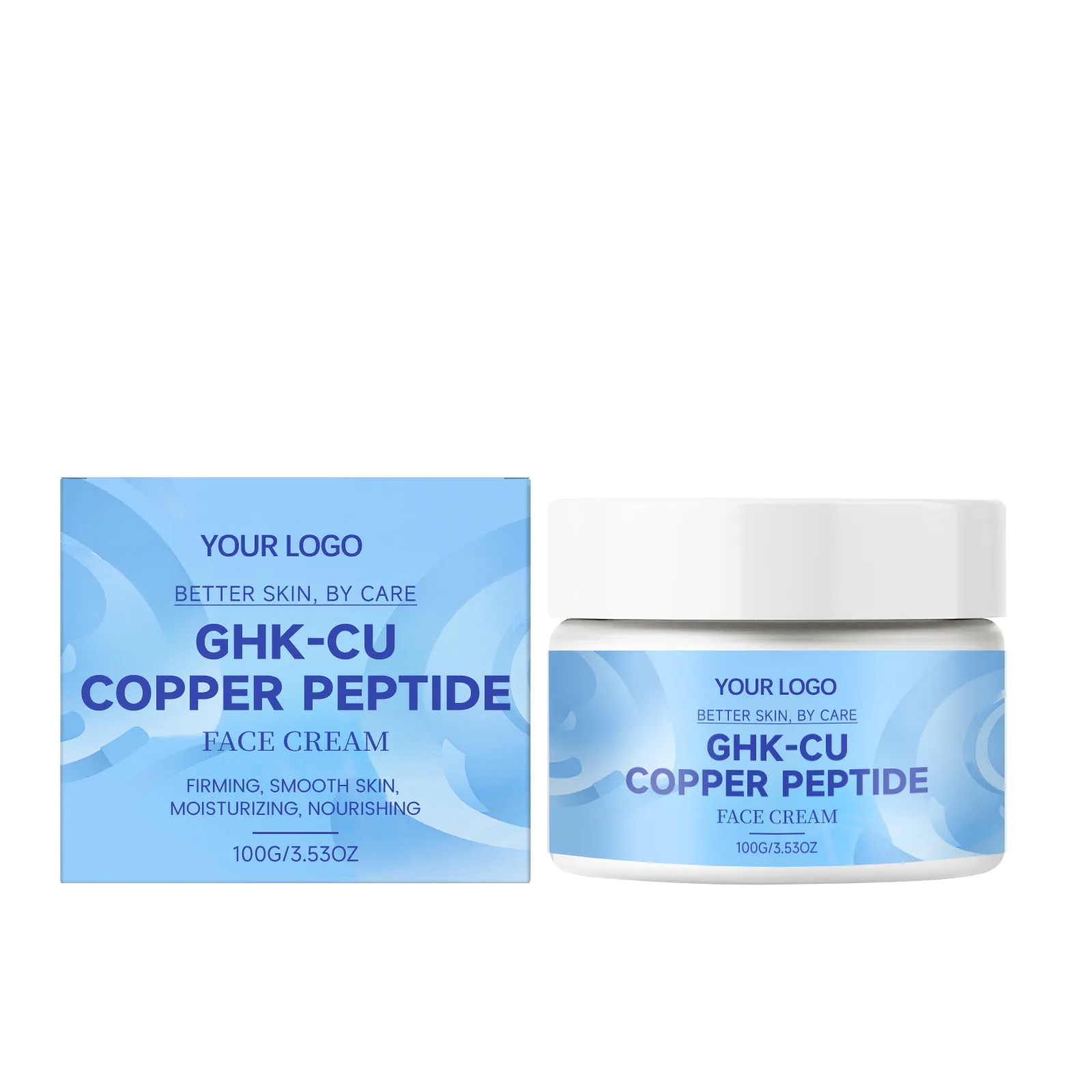 Private Label GHK-CU Copper Peptide Face Cream Anti-Aging Firming Moisturizer Skin Regeneration Wholesale Anti-Wrinkle Cream OEM detail
