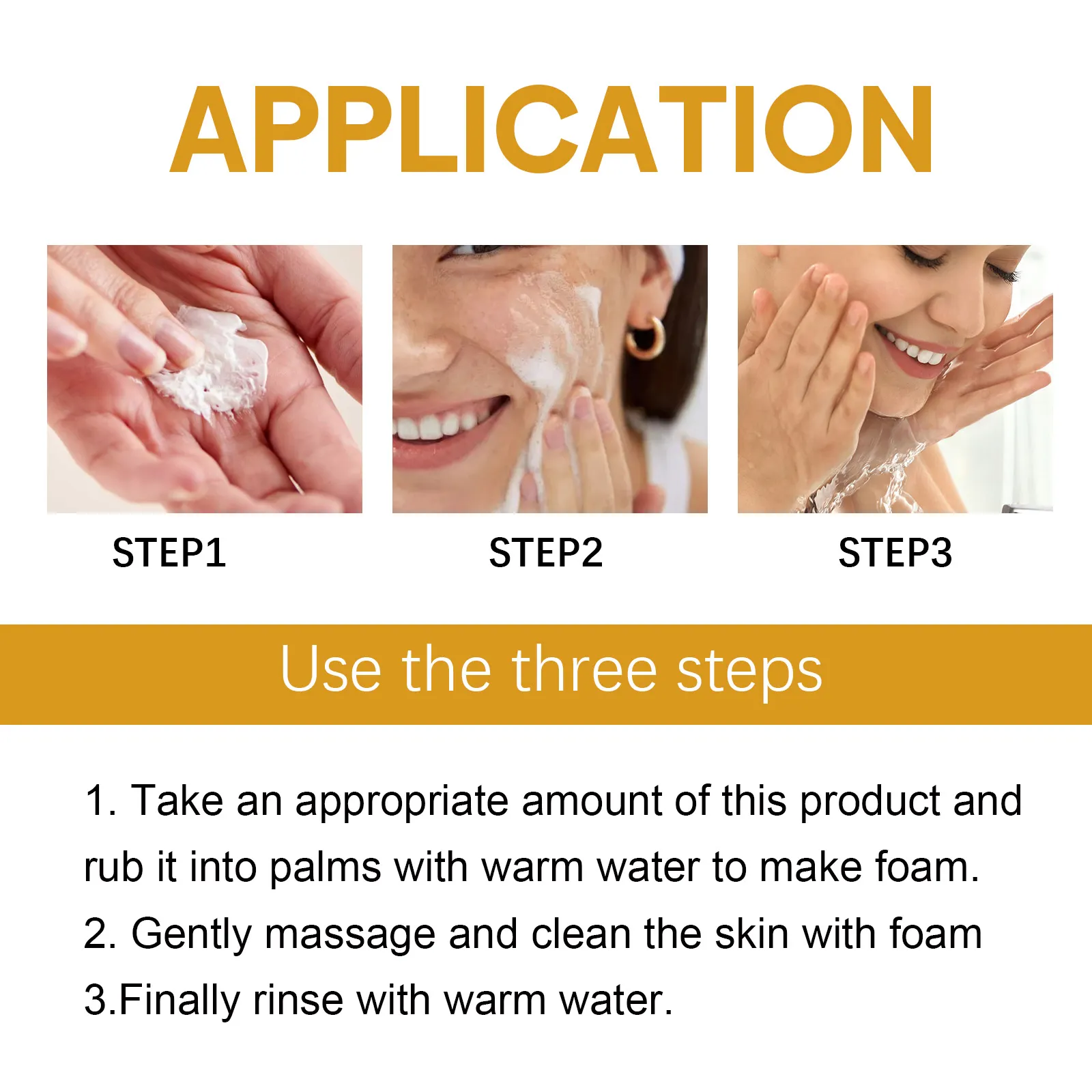 Private Label Natural Rice Slurry Facial Cleanser Anti Aging Exfoliate Shrink Pores Face Wash Foam Fights Blemishes Breakouts
