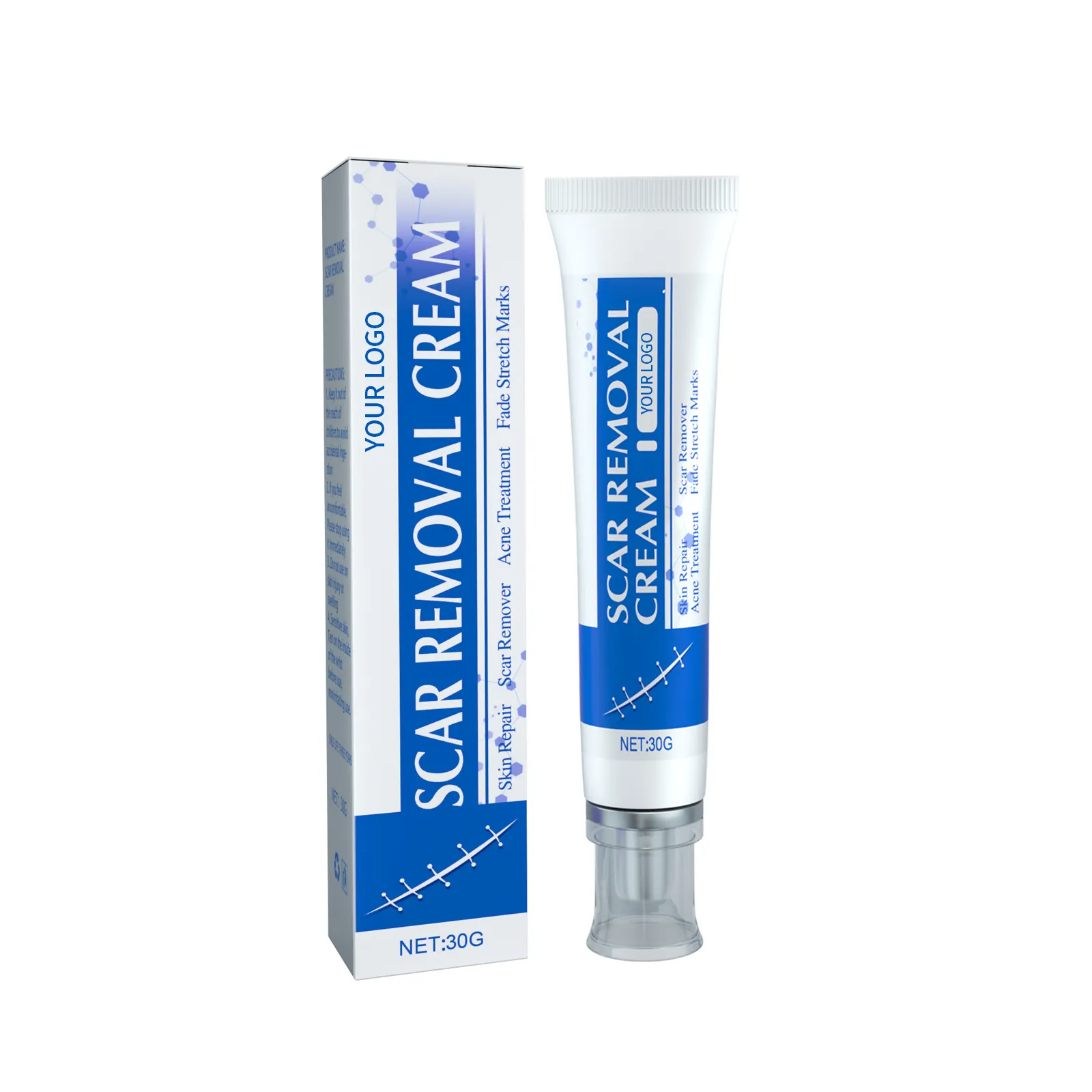 Customized logo Private Label Fastest Scar Removal Gel Bruises Repair Reduce Stretch Marks Scar Repair Cream Oem detail