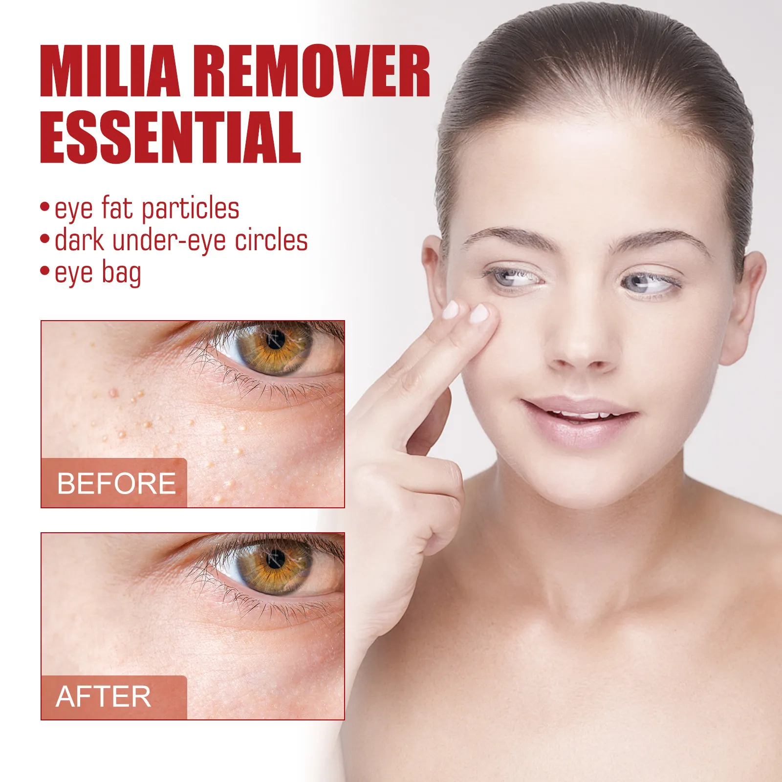 Private Label Eye Serum Remove Eye Fat Particles Dark Under-eye Circleseye Bag Smooth Skin Eye Serum 30ml