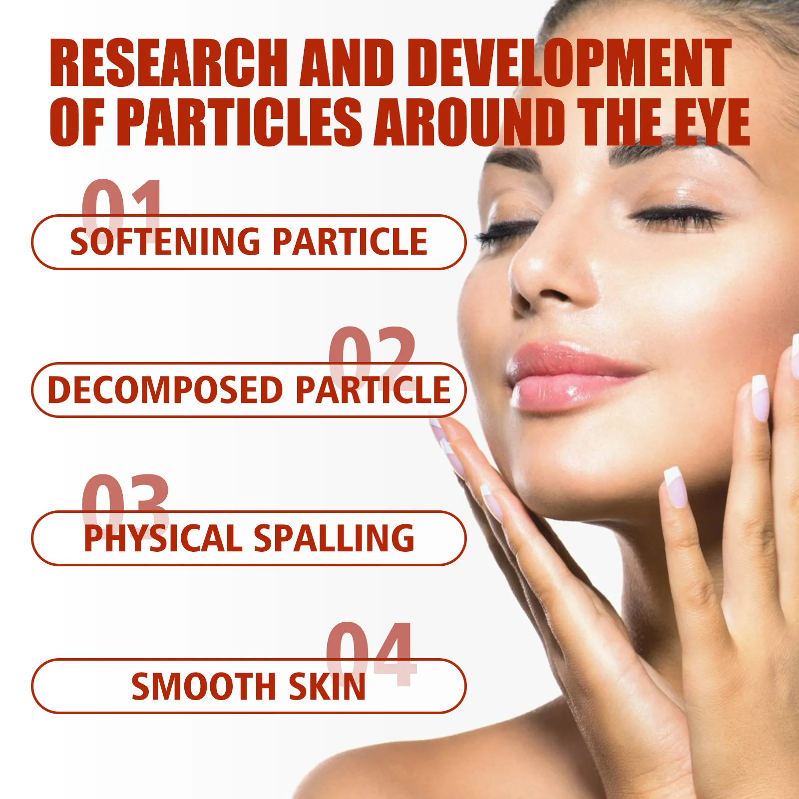 Private Label Eye Serum Remove Eye Fat Particles Dark Under-eye Circleseye Bag Smooth Skin Eye Serum 30ml