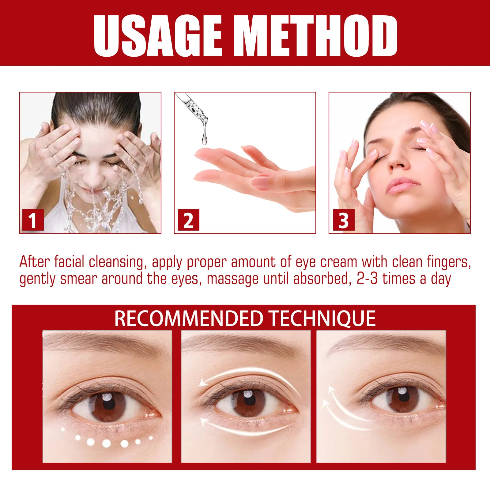 Private Label Eye Serum Remove Eye Fat Particles Dark Under-eye Circleseye Bag Smooth Skin Eye Serum 30ml