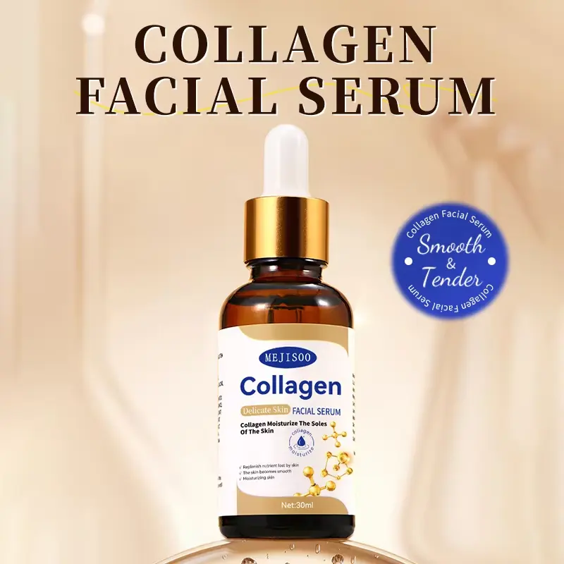OEM Private Label Anti Aging Collagen Facial Serum Whitening Moisturizing Face Essence Custom Formula & Packaging Manufacturer
